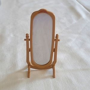 Vintage Tomy Cheval Standing Mirror Dollhouse Furniture - Japan